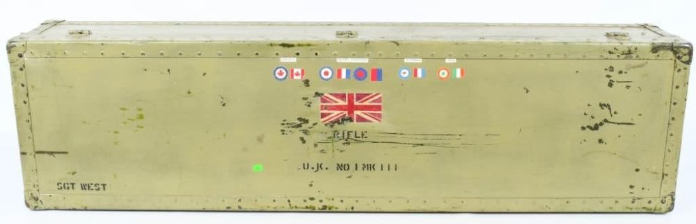 Lot 107: Lee Enfield U.K. No. 1 MK III 4 Rifle Hardcase