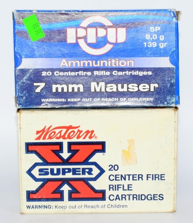 Lot 112: 40 Rounds of 7MM Mauser Ammunition