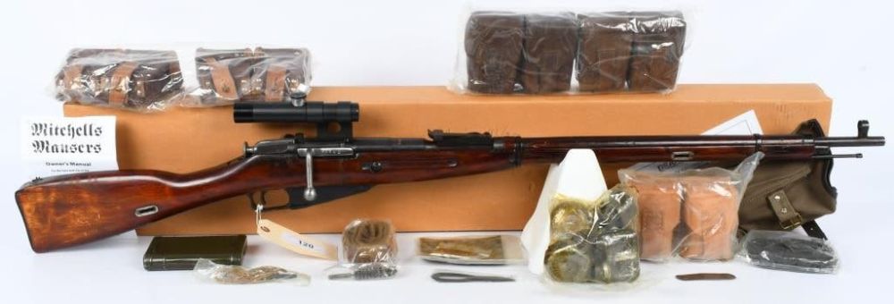 Lot 120: Mosin Nagant M91/30 Sniper Rifle 7.62X54r