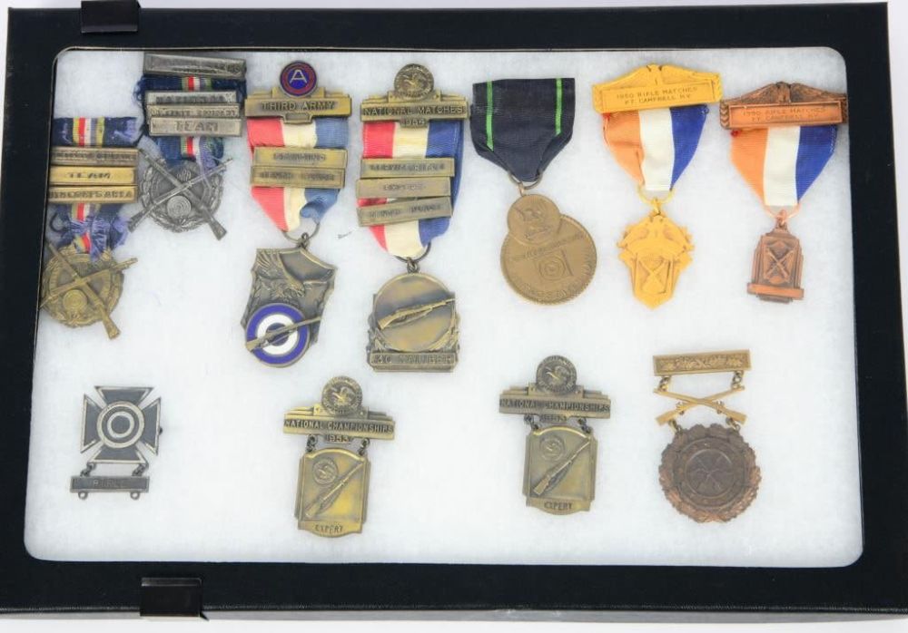 Lot 155: Vintage National Championship & Military Medals