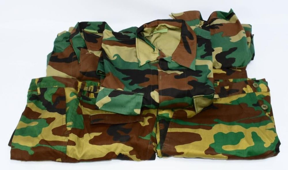 Lot 281: USGI Camouflage Coats XL reg & Trousers XL Reg