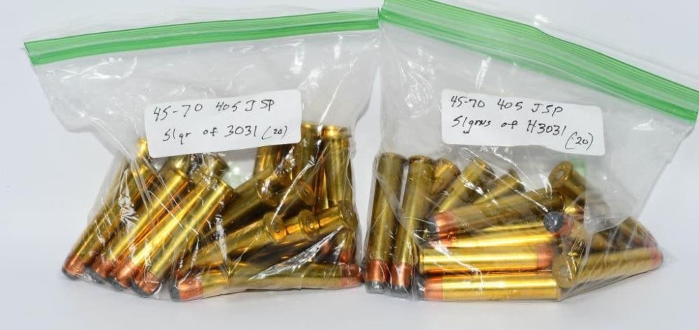 Lot 310: 40 Rounds of .45-70 Ammunition 405 Gr JSP