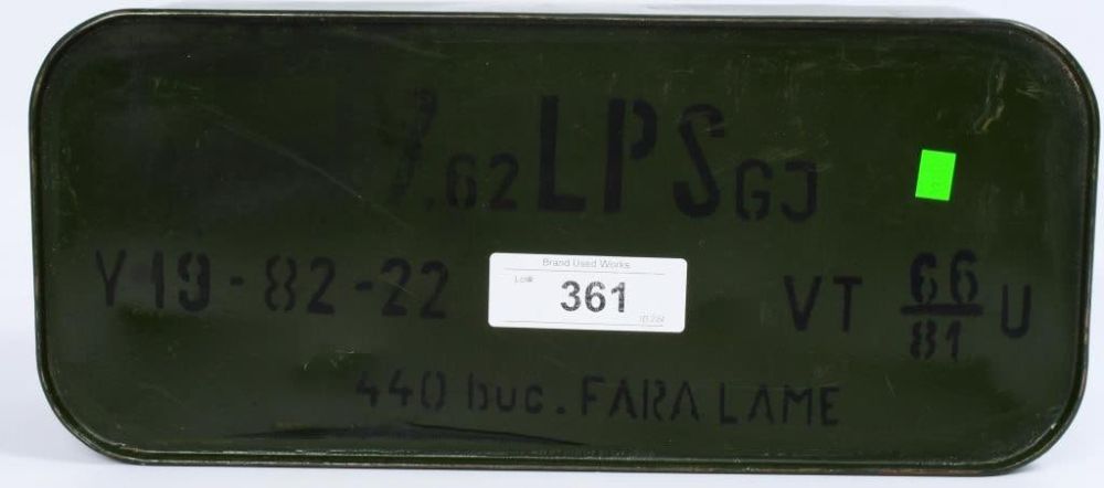 Lot 361: 440 Rd Sealed Spam Can Of Polish 7.62x54R Ammo