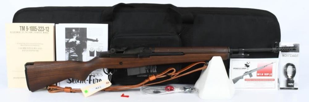 Lot 423: Springfield M1A Semi Auto Standard Issue Rifle