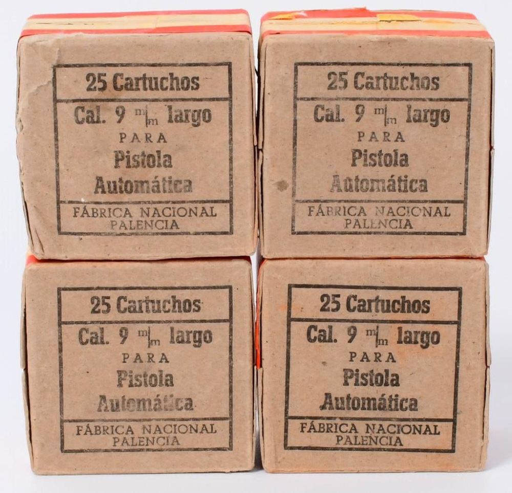 Lot 424: 100 Rds of Fabrica Nacional 9mm Largo Para Ammo