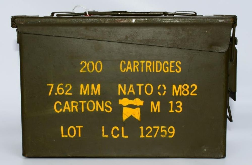 Lot 475: Military Metal Heavy Duty Ammo Can