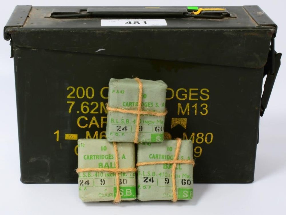 Lot 481: 130 Rounds Of .410 Slugs For Enfield .410 Ga