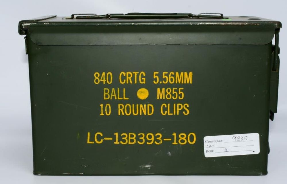 Lot 508: Military Metal Heavy Duty Ammo Can