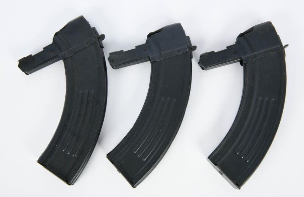 Lot 521: Lot of 3 High Capacity SKS Metal Magazines 30 Rds