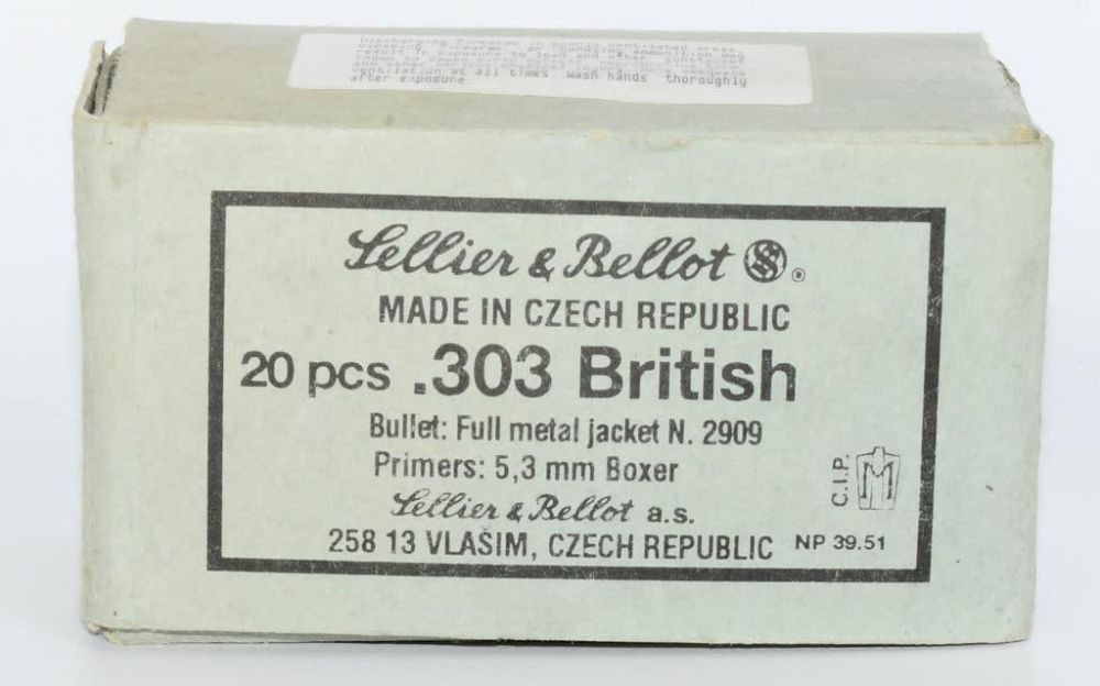 Lot 568: 20 Rounds of Sellier & Bellot .303 British Ammo