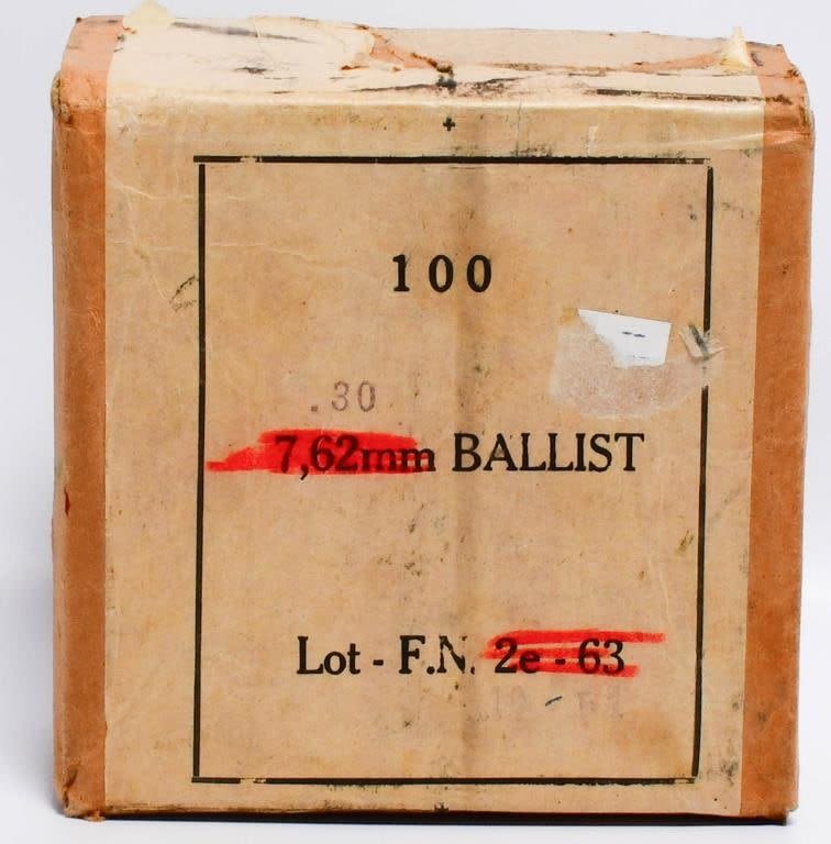Lot 589: 99 Rounds of FN .30-06 Blank Firing Cartridges