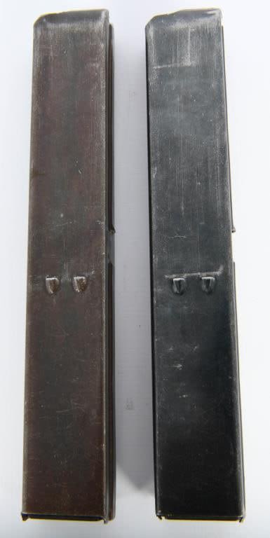 Lot 593: 2 Original Factory Cobray 9mm Mac 10 Magazines