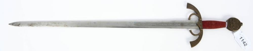 Lot 1142: vtg Repro Spanish Toledo Sword