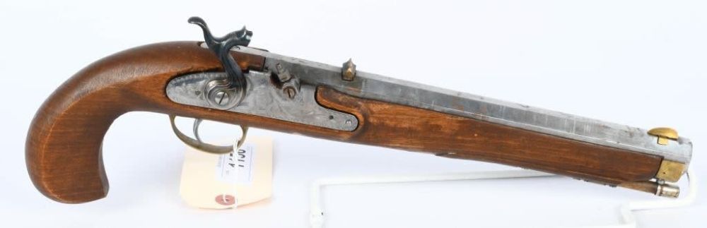 Lot 1156: Unmarked Replica Black Powder Pistol .45 Cal