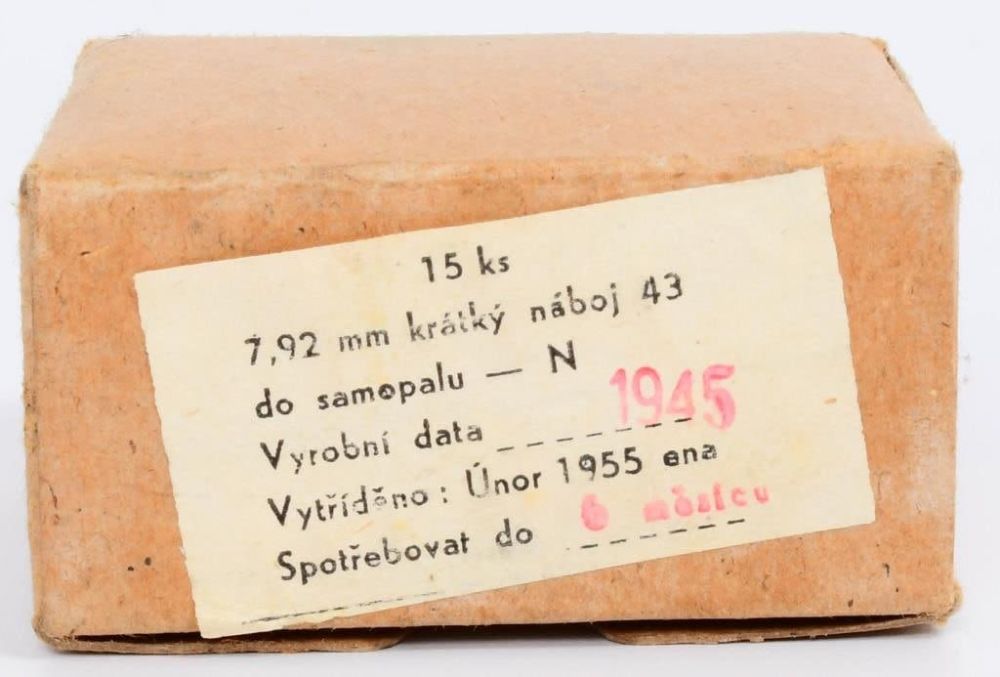Lot 1165: 15 Rds Of STG 44 German 7.92x33mm Ammunition