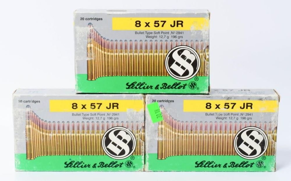 Lot 1174: 60 Rounds of 8X57 JR Mauser Ammunition