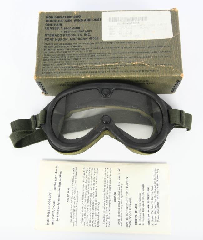 Lot 1178: Stemaco Product Sun, Wind, & Dust Military Goggles
