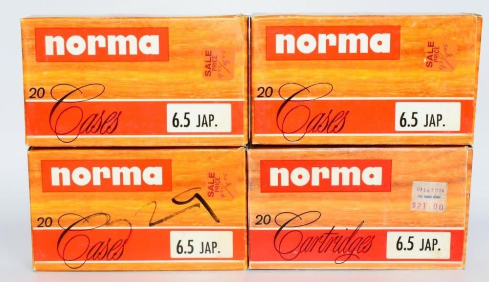 Lot 1180: 60 New Brass 15 Live 5 Empty 6.5 Jap Ammunition