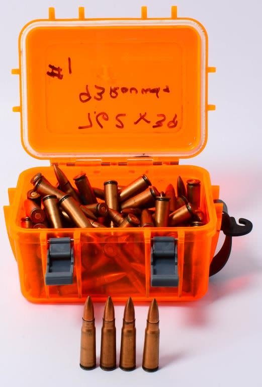 Lot 1183: 93 Rounds of 7.62X39 Ammo in Container
