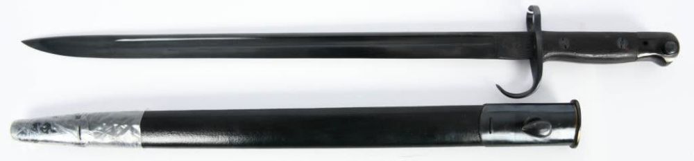 Lot 1193: 1907 Bayonet w/ Hooked Quillion & Scabbard