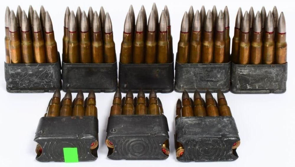Lot 1204: 64 Rounds Of Silvertip .30-06 SPRG Ammo On Enblocs