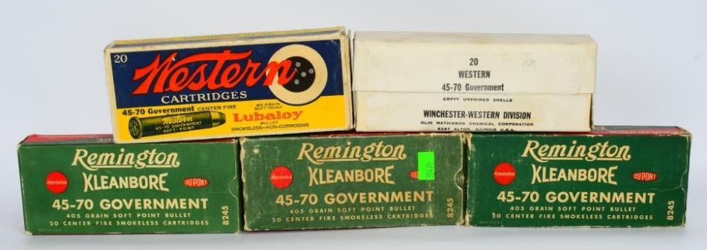 Lot 1228: Remington .45-70 Collector Boxes