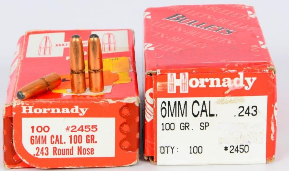 Lot 1334: Approx 143 Count Hornady 6mm Caliber Bullet Tips