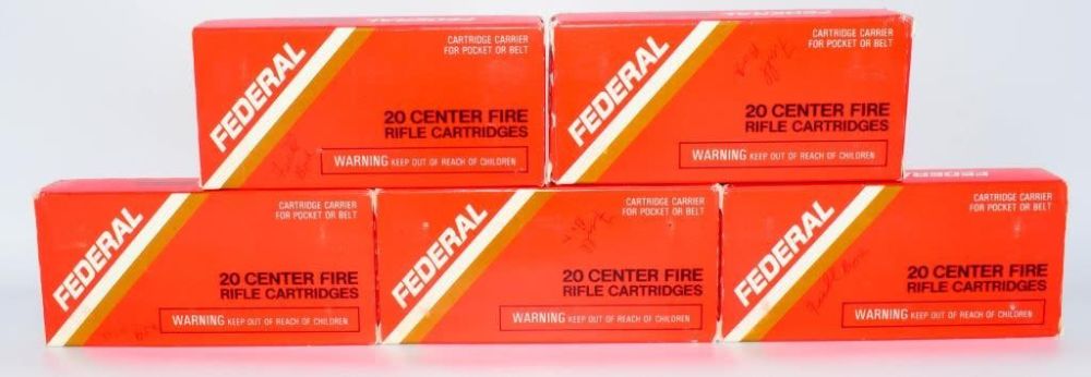 Lot 1348: 100 Rounds of Federal 6mm Remington Ammunition