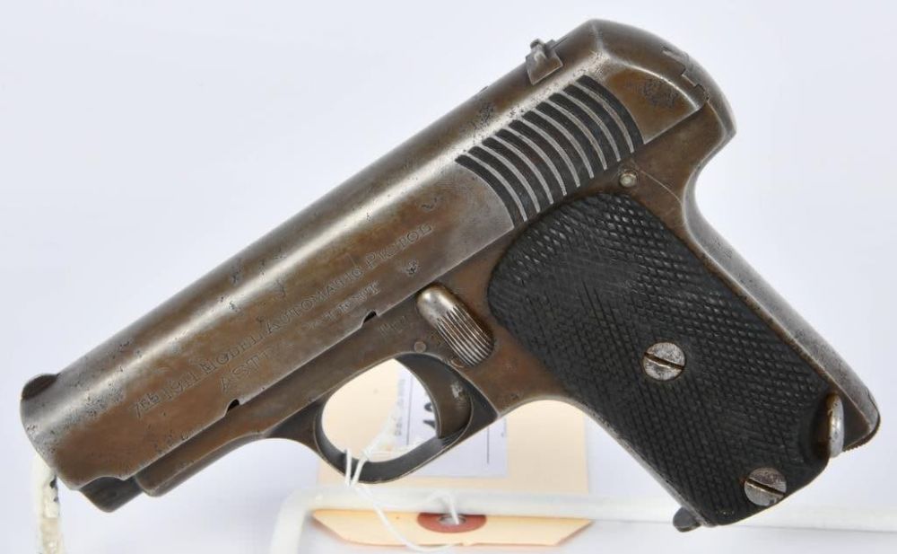 Lot 1353: Scarce Astra 1911 Model Automatic Pistol 7.65