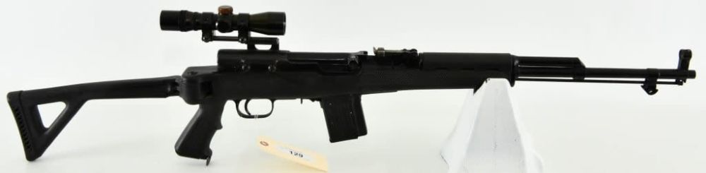 Lot 1356: Russian SKS Semi Auto Rifle With Folding Stock