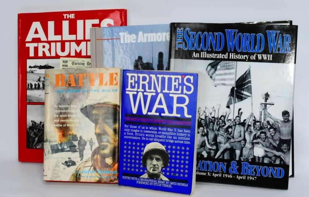 Lot 1376: lot ot 5 Military / War Books-Hardback & Paperback