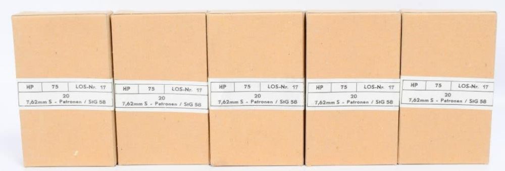 Lot 1405: 100 Rds Military Surplus Austrian 7.62x51 .308