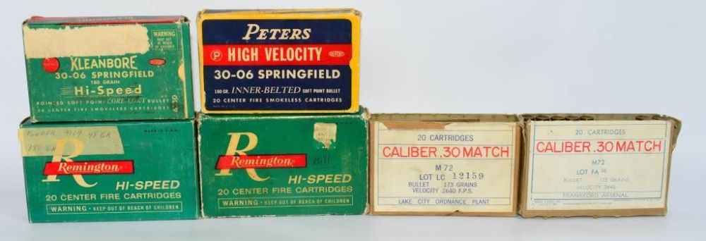 Lot 1429: 48 Rds Of .30-06 SPRG Ammo & 56 Empty Brass