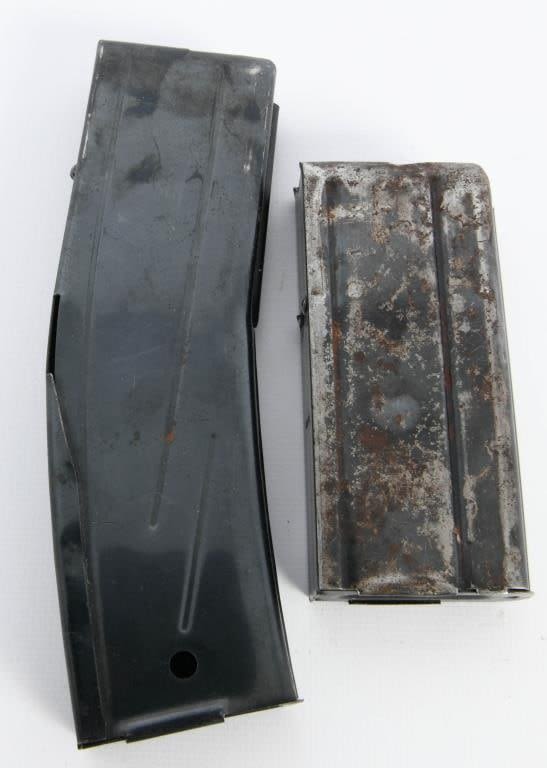 Lot 1442: 1 30 Rd & 1 15 Rd Metal .30 Carbine Magazine