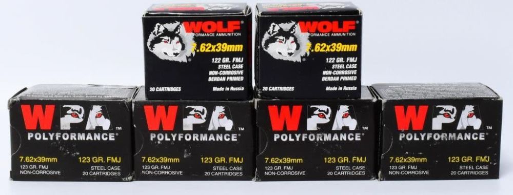 Lot 1462: 120 Rounds of 7.62X39 WPA Ammunition