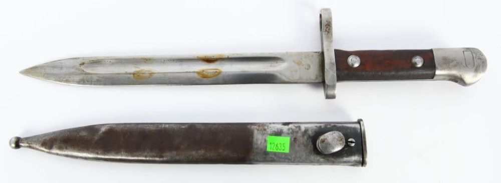 Lot 1463: Turkish Model M1935 Mauser Bayonet W/ Scabbard
