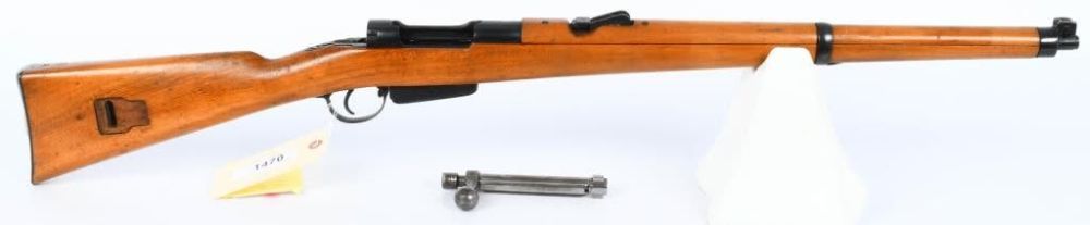 Lot 1470: Swiss Mannlicher Carbine M93 PARTS ONLY GUN