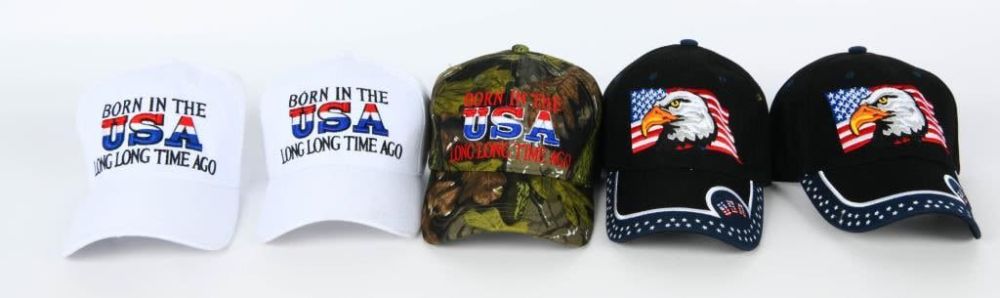 Lot 1481: Lot of 5 Various Brand New USA Hats