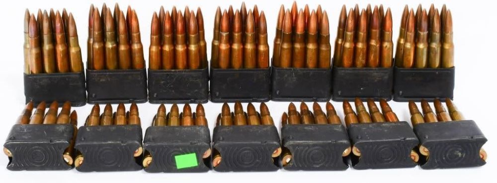 Lot 1507: 112 Rounds of .30-06 on Enbloc Clips M1 Garand