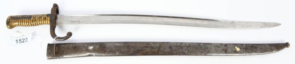 Lot 1523: Antique 19 Century French 1874 Dated WW1 Bayonet