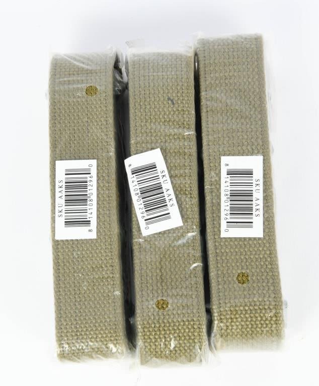 Lot 1529: Lot of Three New AK / SKS Green Nylon Slings