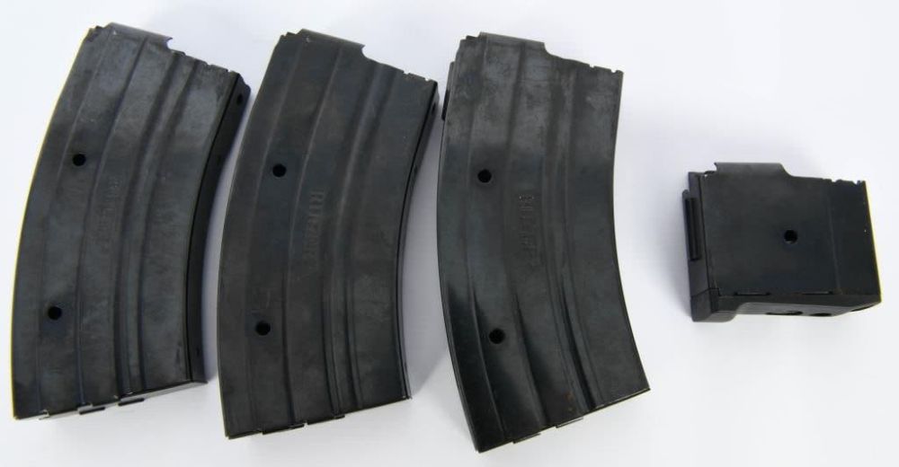Lot 1532: 3 Ruger Marked Mini 30 Metal Magazines