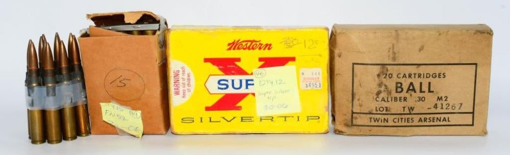 Lot 1540: 59 Rounds Of Mixed .30-06 SPRG Ammunition