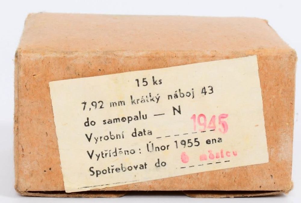 Lot 1552: 15 Rds Of STG 44 German 7.92x33mm Ammunition
