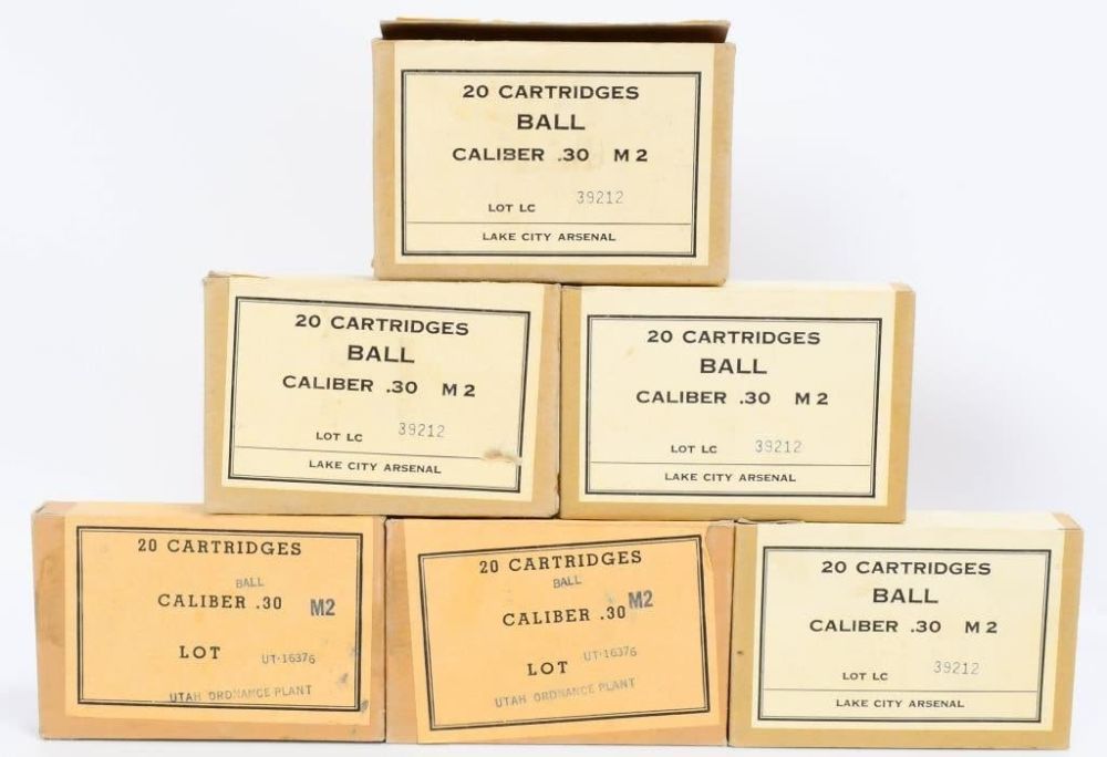 Lot 1570: 120 Rounds of .30-06 SPRG M2 Ammunition