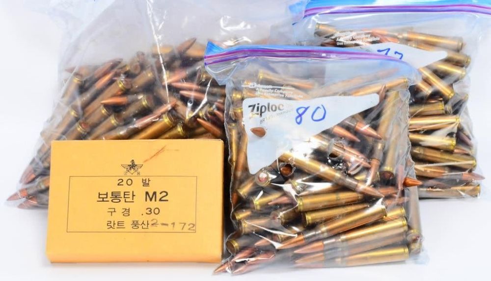 Lot 1579: 340 Rounds of .30-06 SPRG Ammunition
