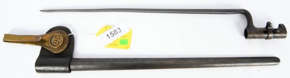 Lot 1583: US Model 1867-1869 Cadet Socket Bayonet W/