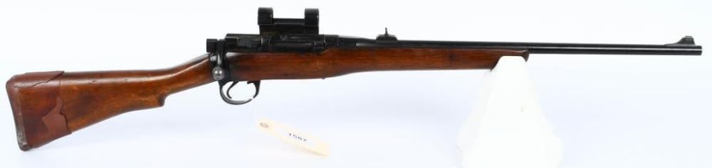 Lot 1587: Sporterized Lee Enfield Service Rifle .303 Brit