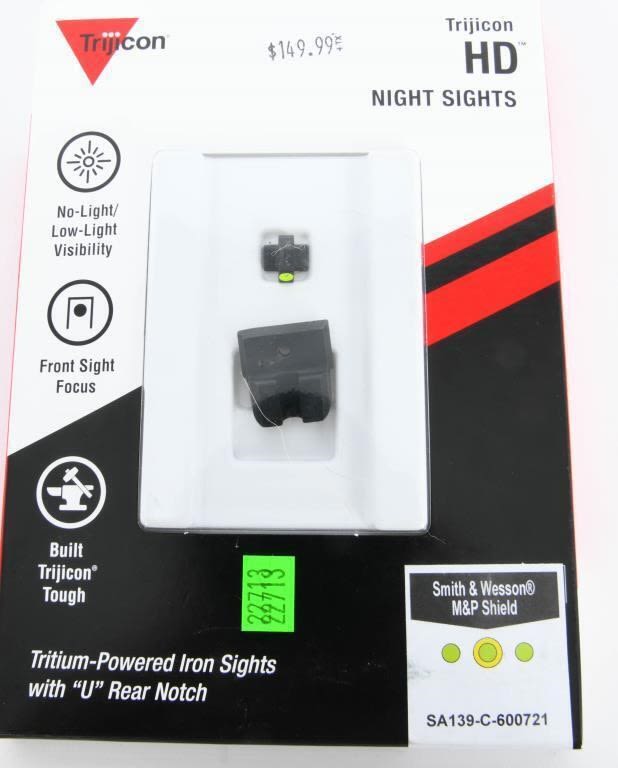 Lot 65: New Trijicon HD Night Sight Set For S&W...
