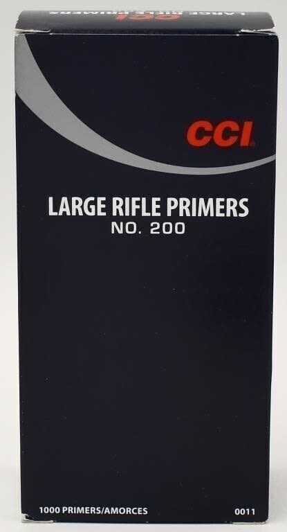 Lot 71: 1000 Count Of CCI Large Rifle Primers #200